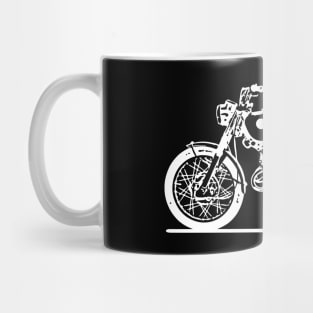 Scrambler 305 Bike White Sketch Art Mug